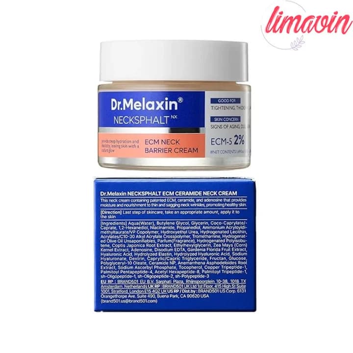 کرم گردن دکتر ملاکسین مدل سراماید و ECM ضد چروک قوی و روشن کننده پوست — تصویر ۴