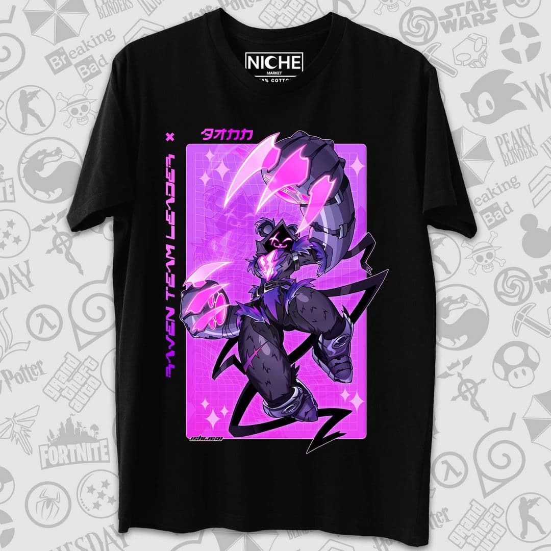 تیشرت Fortnite طرح Raven Team Leader Leap — تصویر ۲