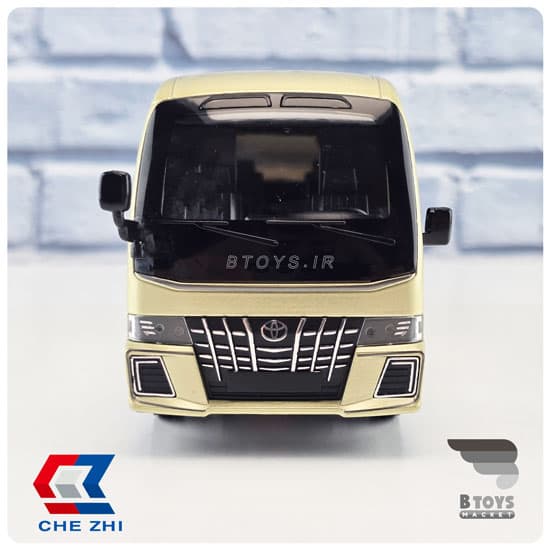 ماکت مینی بوس تویوتا کاستر طلایی چژی (Mini BUS Toyota COSTER)مقیاس:1/24 — تصویر ۱۲