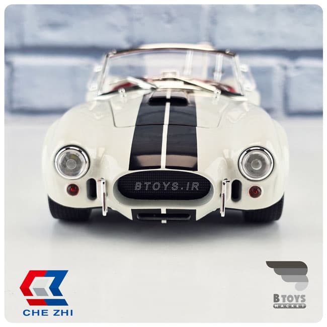 ماکت شلبی کبری 427 سفید چِژی(Shelby Cobra 427 Chezhi) مقیاس : 1/24 — تصویر ۱۲