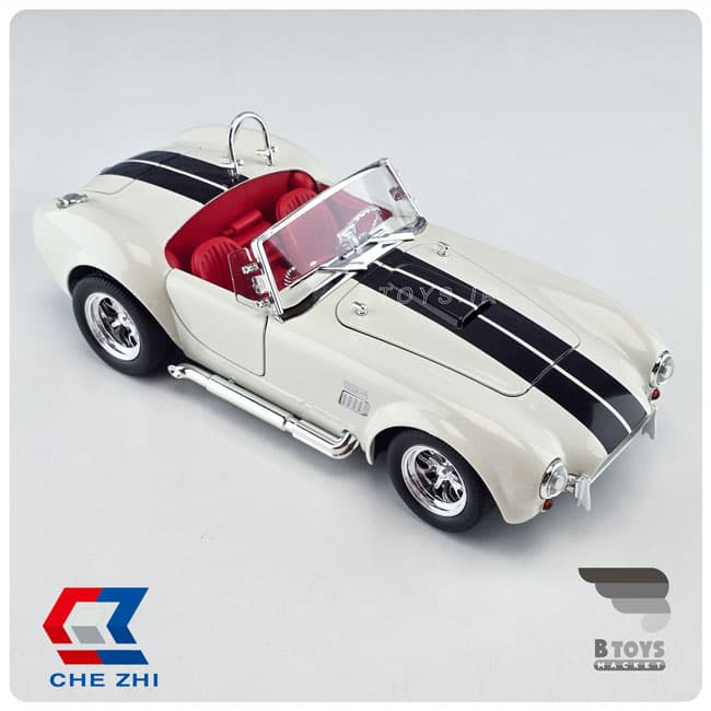 ماکت شلبی کبری 427 سفید چِژی(Shelby Cobra 427 Chezhi) مقیاس : 1/24 — تصویر ۶