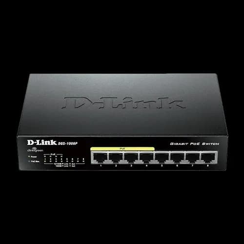 سوئیچ 8 پورت گیگ PoE دی لینک مدل D-Link DGS-1008P — تصویر ۵