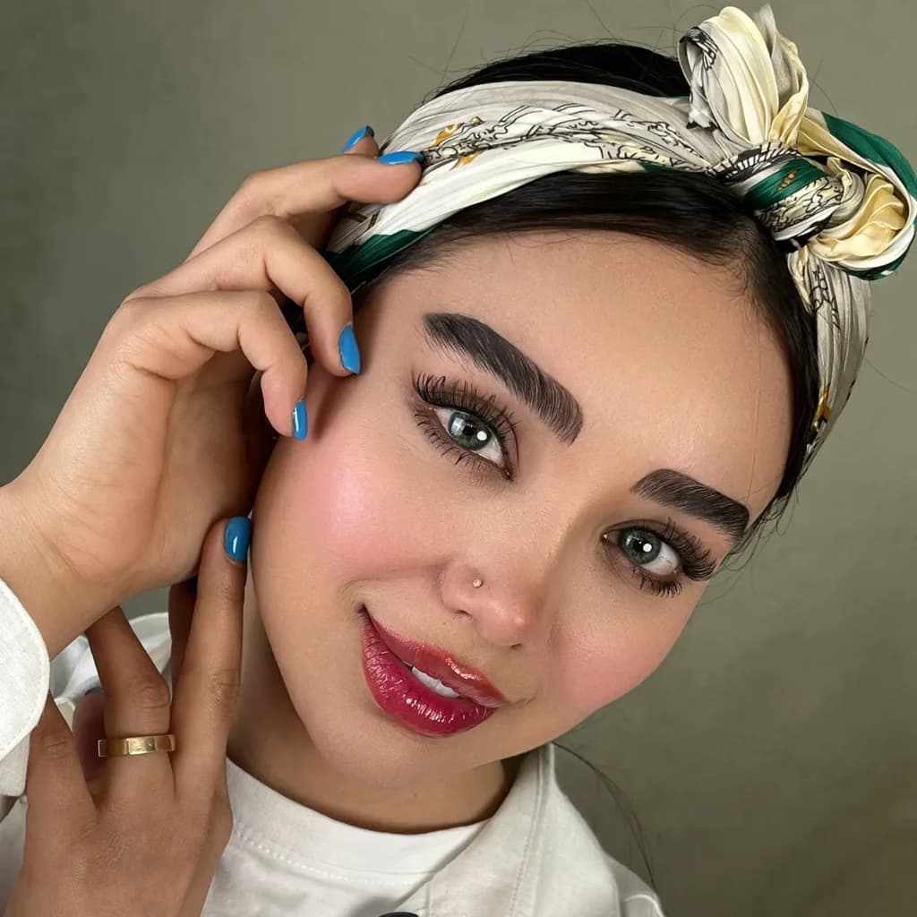 لنز کاتیا اسکای گرین سبز رگه دار | Katia Sky Green Lens — تصویر ۸