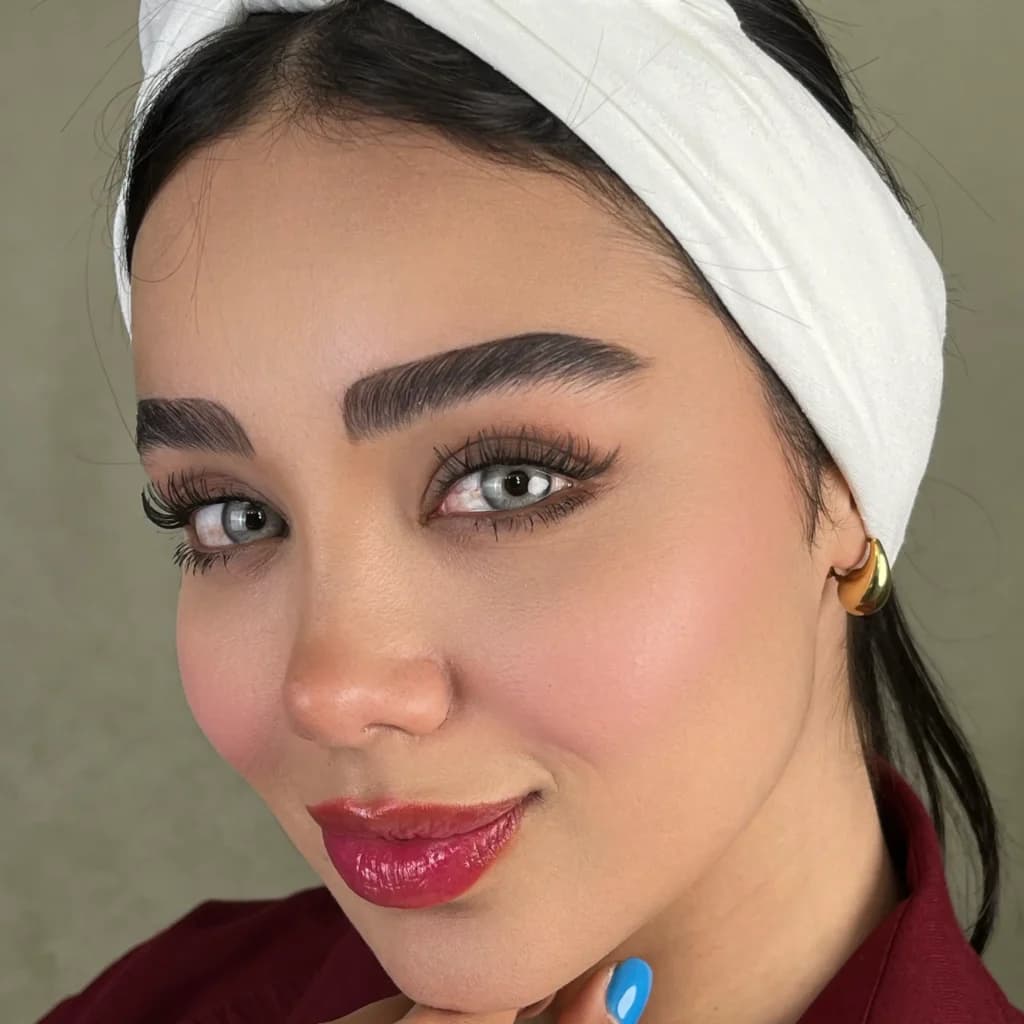 لنز مارلی شاینی گرین سبز رگه دار دور دار | Marley Shiny Gray Lens