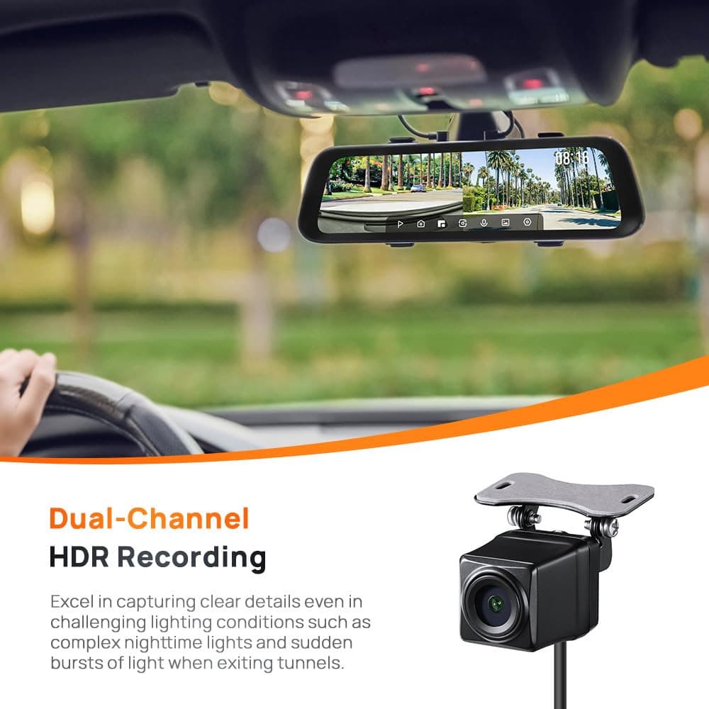 دوربین خودروی شیائومی مدل 70mai Rearview Dash Cam S500 set — تصویر ۴