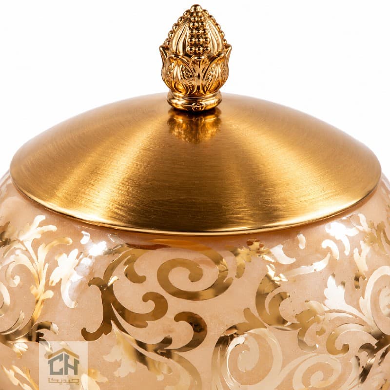 شکلات خوری بلور پایه فلزی طرح الیسا مدل 1-2896 — تصویر ۷