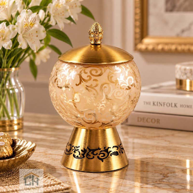 شکلات خوری بلور پایه فلزی طرح الیسا مدل 1-2896 — تصویر ۸