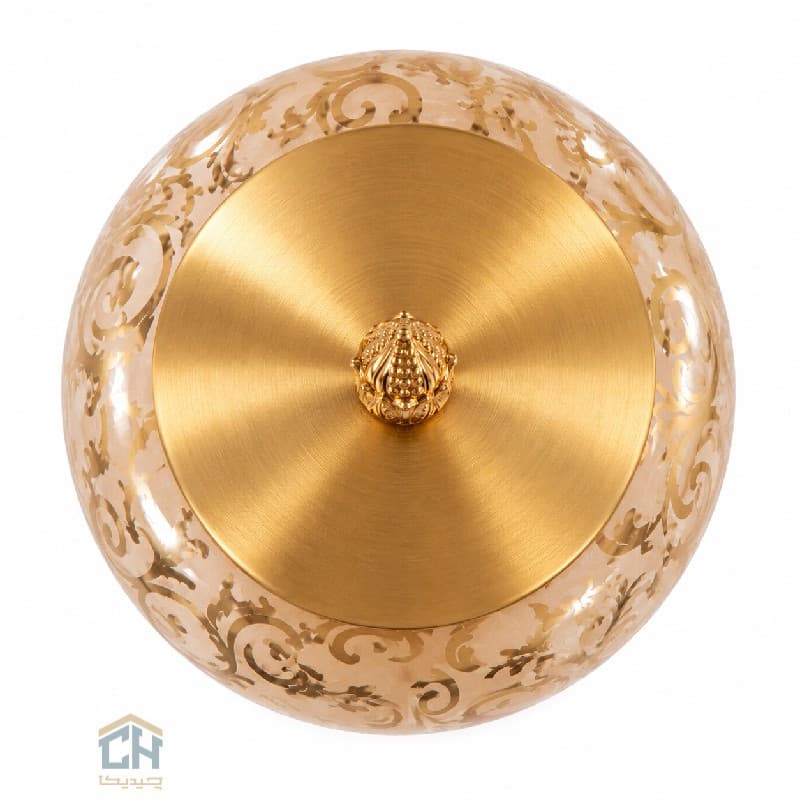 شکلات خوری بلور پایه فلزی طرح الیسا مدل 1-2896 — تصویر ۲