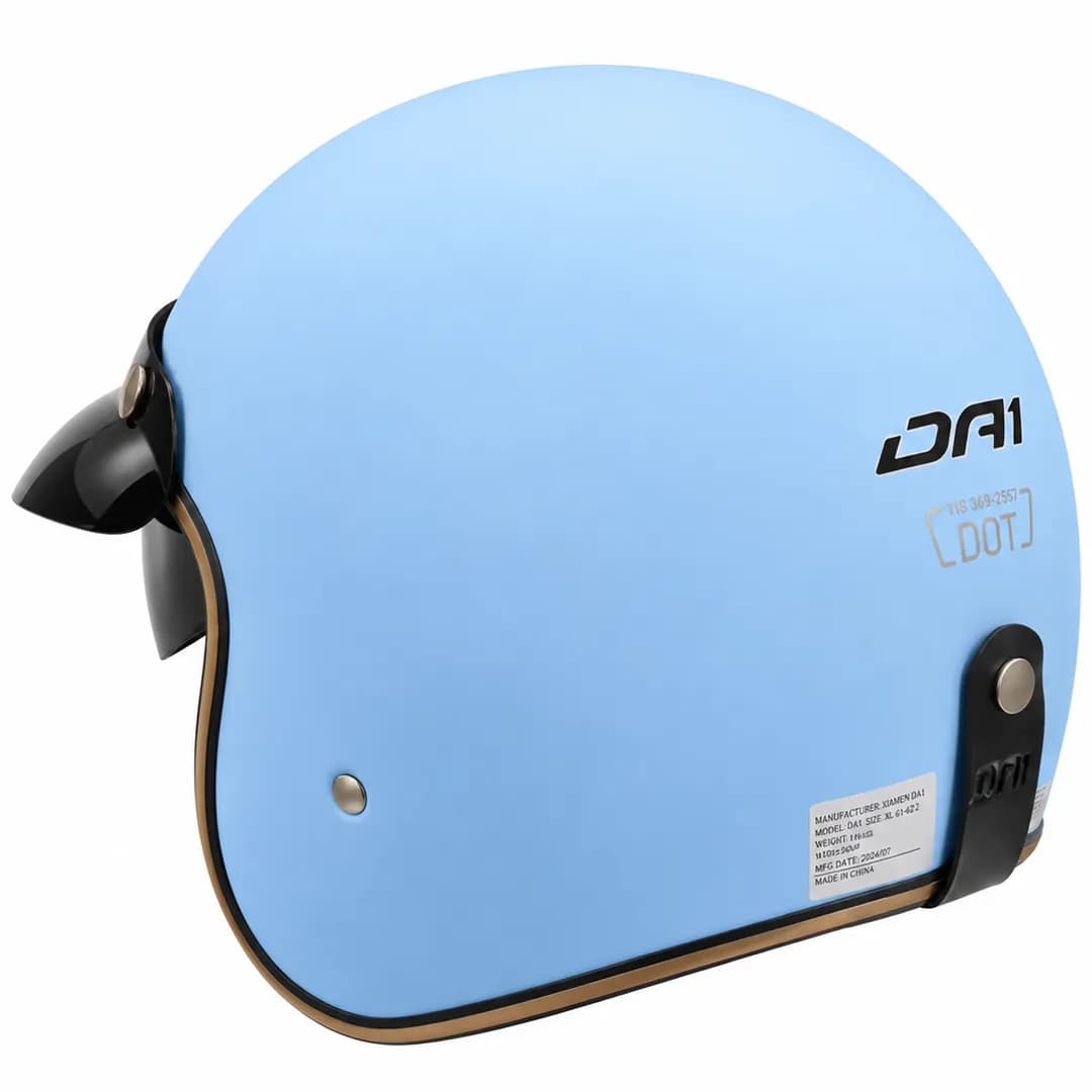 کلاه کاسکت وسپایی دی ای وان مدل 404MATT BLUE — تصویر ۹