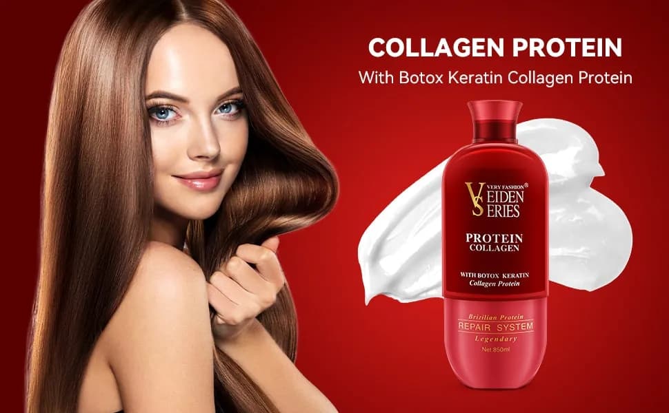 پروتئین مو ویدن سریس حاوی کلاژن و بوتاکس Veiden Series Protein حجم 850 میلی لیتر — تصویر ۷