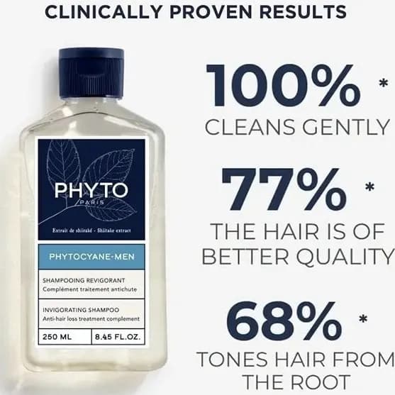 شامپو ضد ریزش فیتو تقویت کننده مو Phytocyane men حجم 250 میل — تصویر ۸