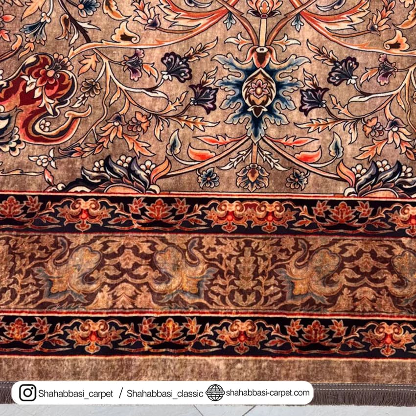 فرش 77 رج کد 77131 بادامی — تصویر ۹