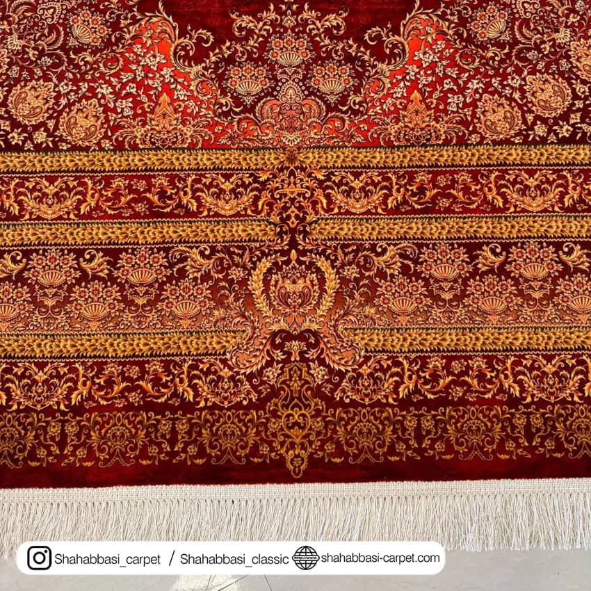 فرش ماشینی ونوس کد 1200201 عنابی — تصویر ۳