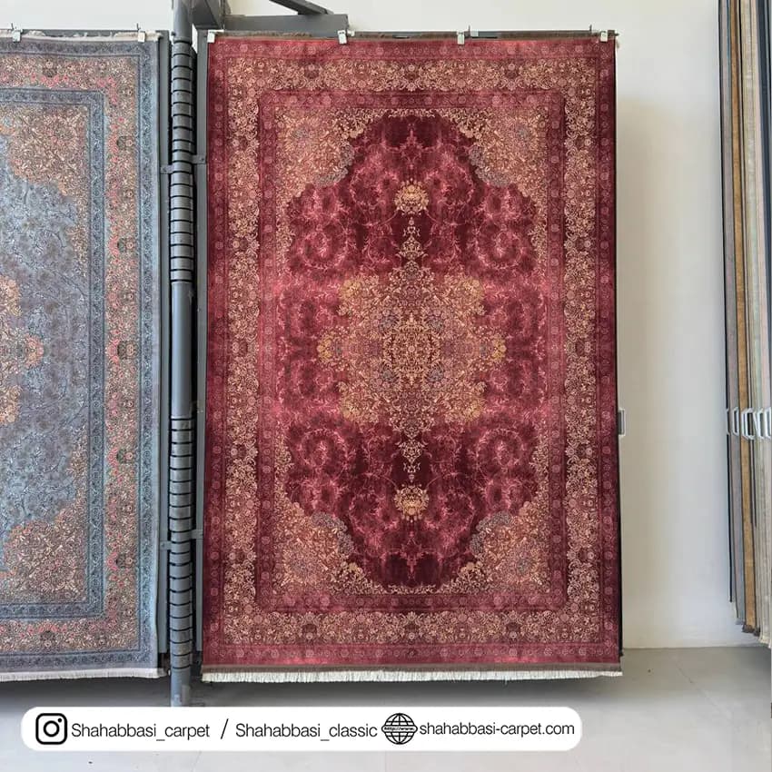 فرش ماشینی ونوس کد 1200173 زرشکی — تصویر ۶
