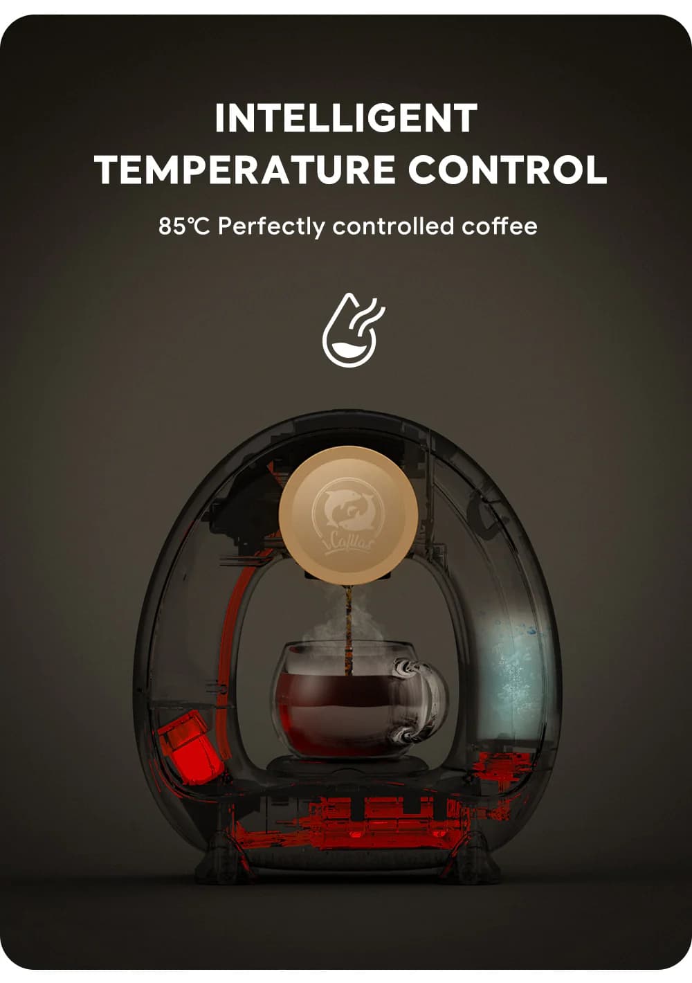 قهوه ساز نیمه اتوماتیک ایکافیلاس iCafilas MINI Q Coffee Maker — تصویر ۵