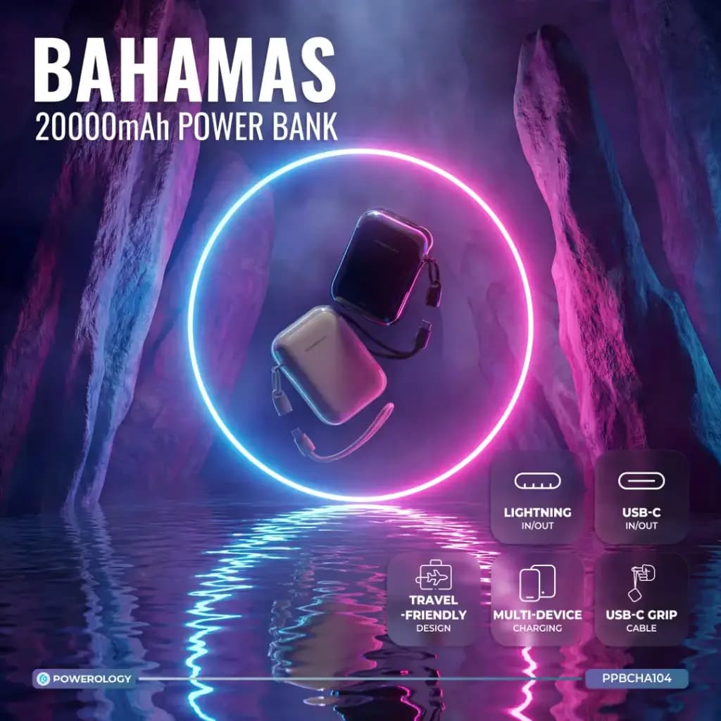 پاور بانک 22.5W پاورولوژی Powerology Bahamas 20000mAh Power Bank PPBCHA104 — تصویر ۵