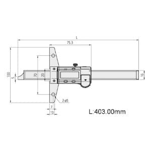 عمقسنج دیجیتال میتوتویو 300 میلیمتر اینچ/متریک مدل 213-571 — تصویر ۱۲