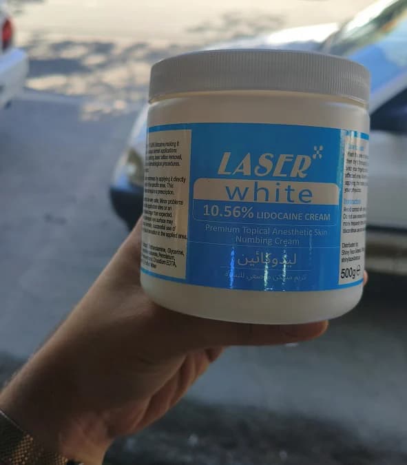کرم بی حس کننده برند Laser white حجم 500 میل 10.56 درصد — تصویر ۵