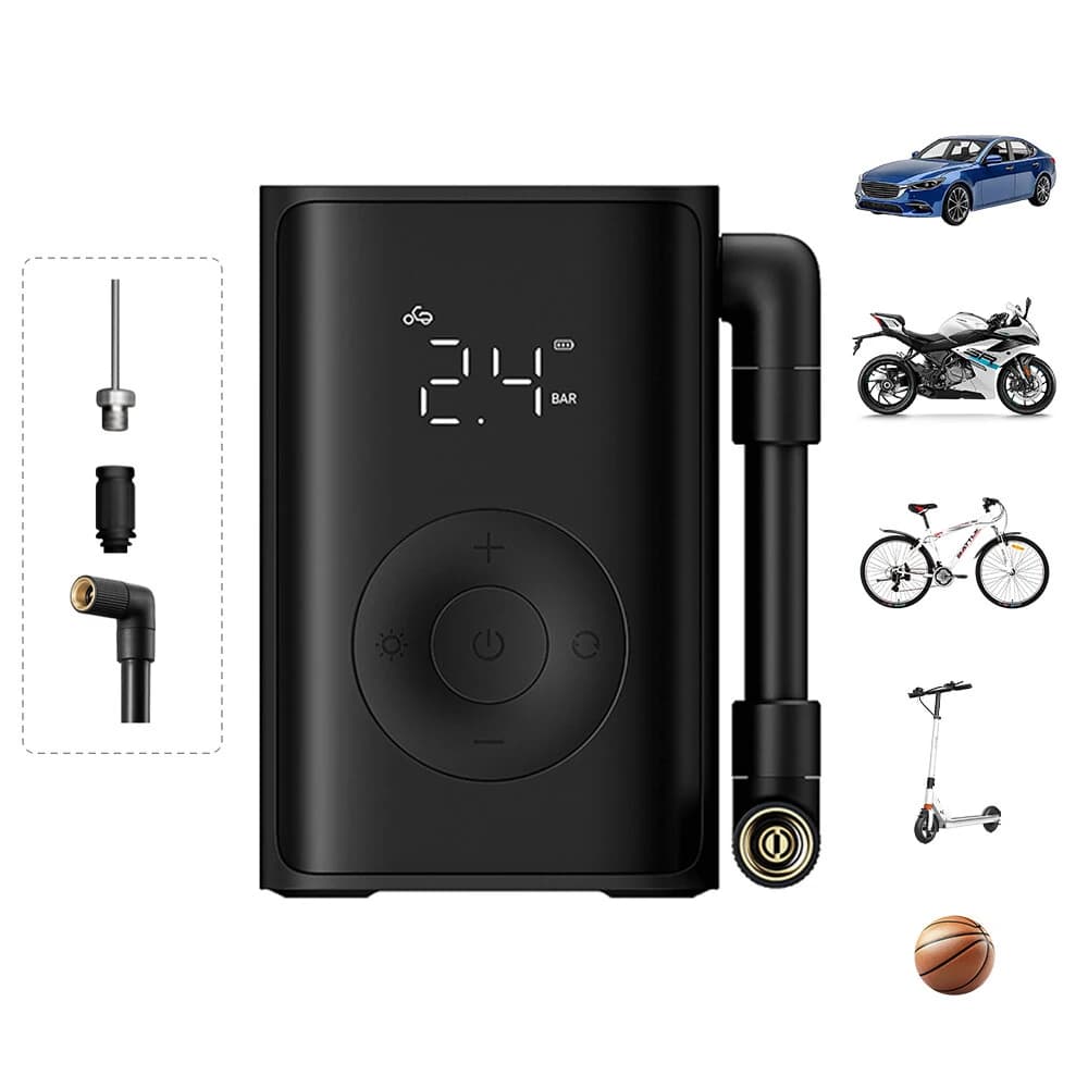 پمپ باد شیائومی Xiaomi Mijia Compact Portable Electric Air Compressor MJBXCQBQW — تصویر ۵