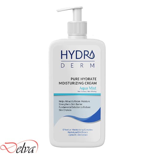 کرم پمپی مرطوب کننده و نرم کننده دست و صورت آبی 500ml – MIST هیدرودرم — تصویر ۲