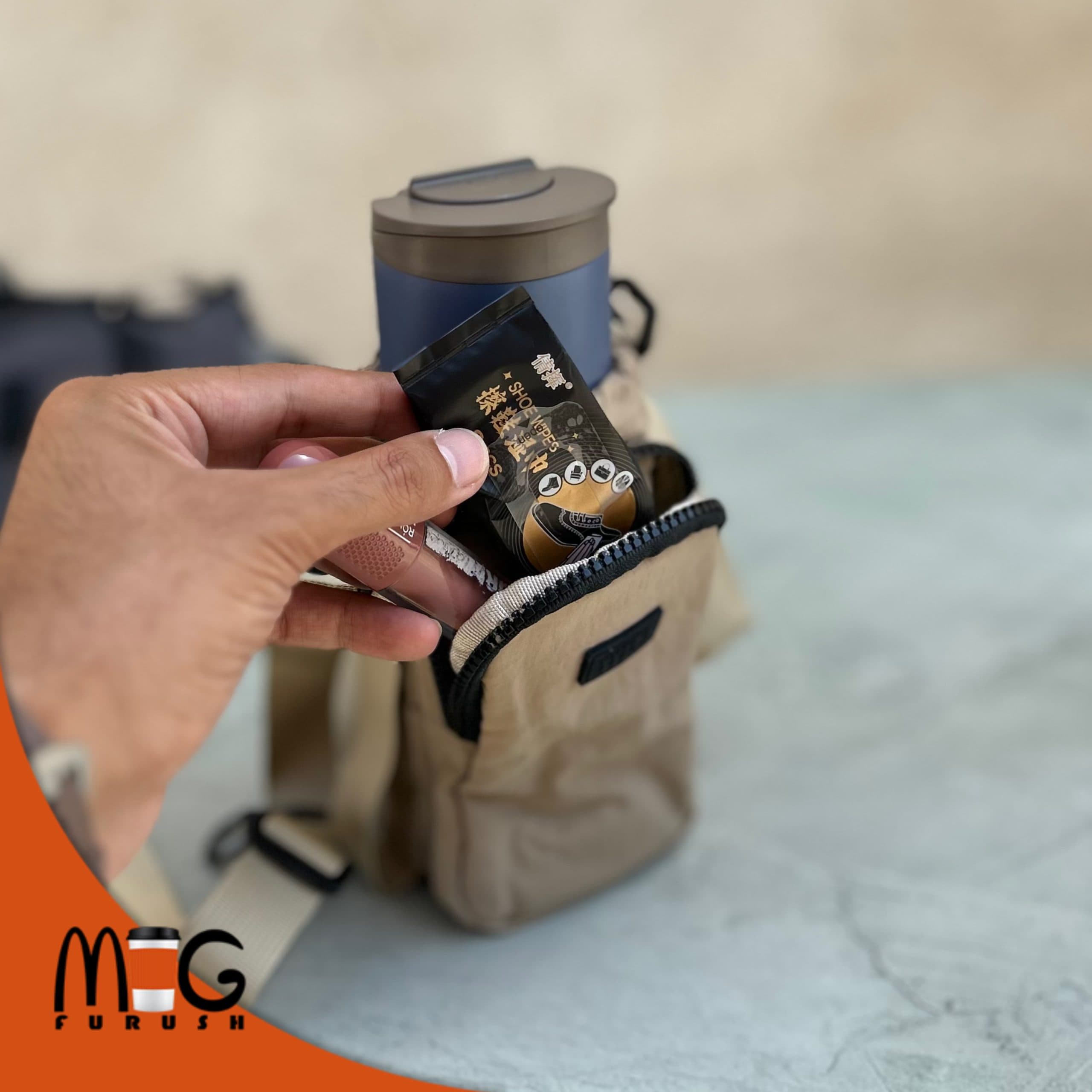 کیف تراول ماگ برند تایسو tyeso متوسط — تصویر ۵