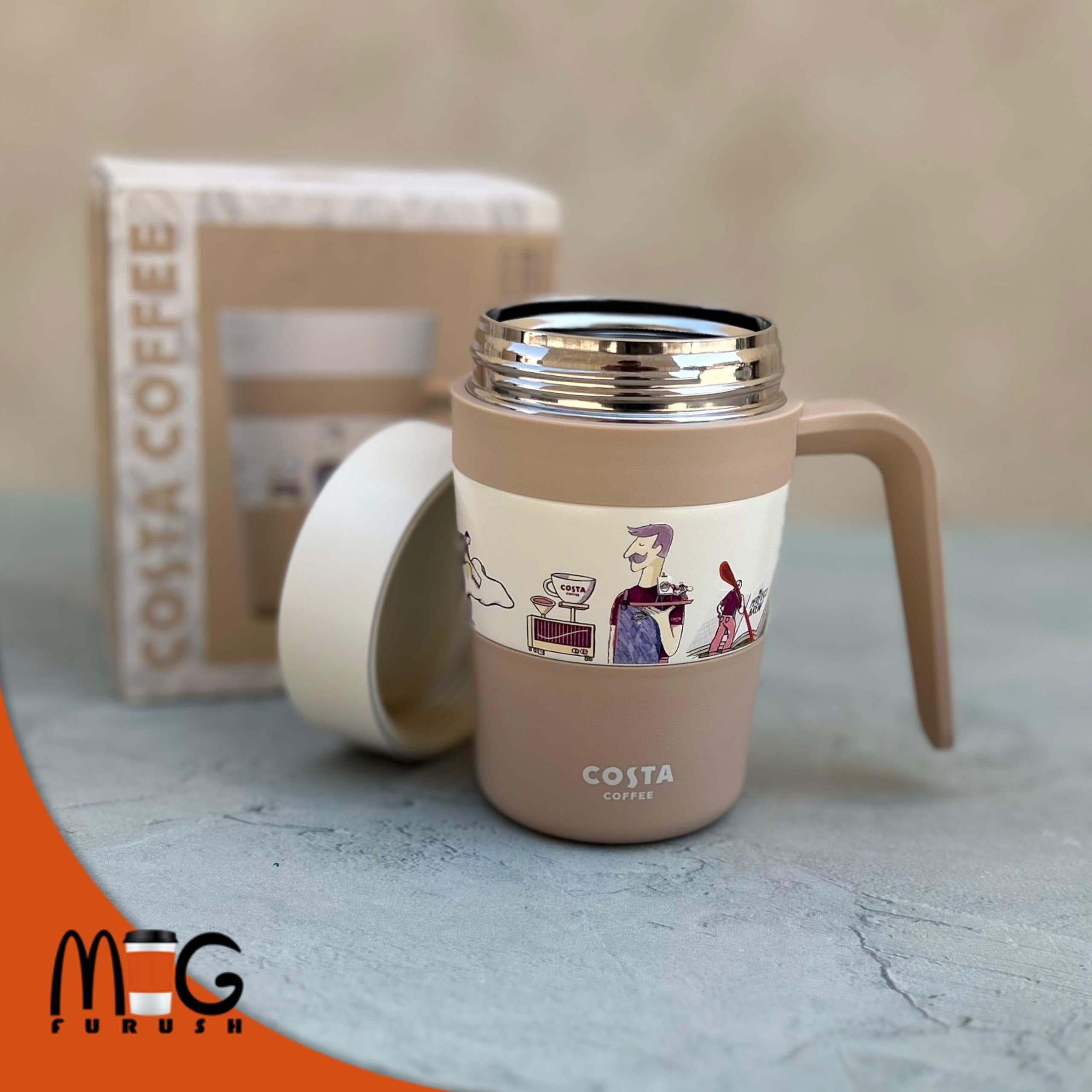 تراول ماگ دسته دار باریستا برند کاستا کافی costa coffee — تصویر ۱۰