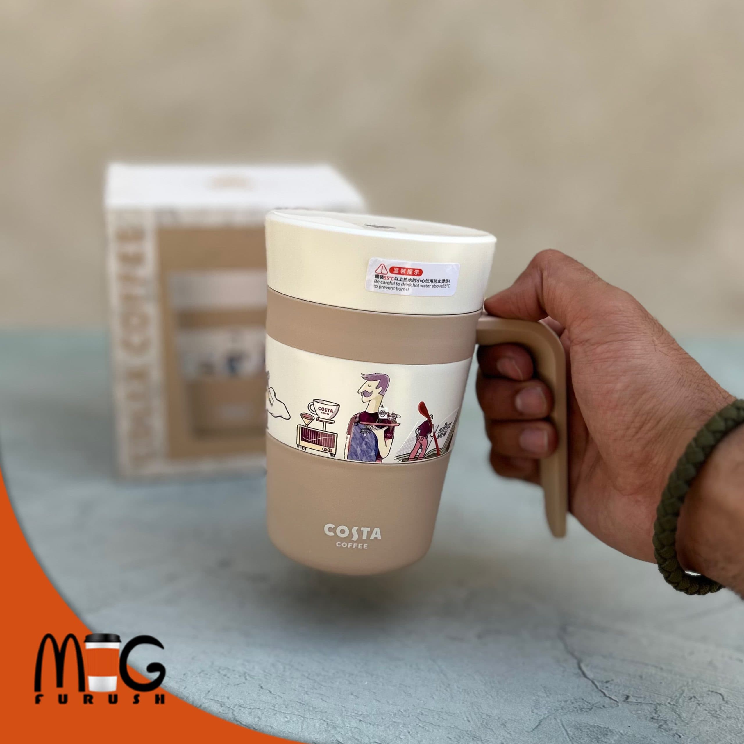 تراول ماگ دسته دار باریستا برند کاستا کافی costa coffee — تصویر ۳