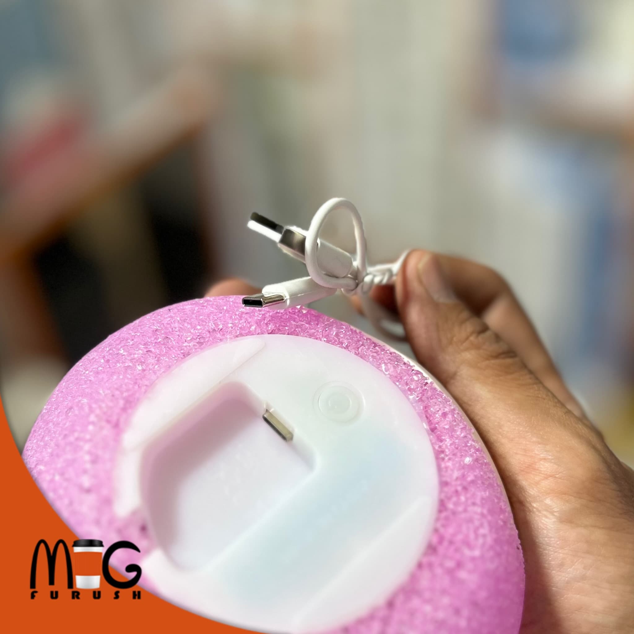چراغ خواب شارژی کرومی — تصویر ۶