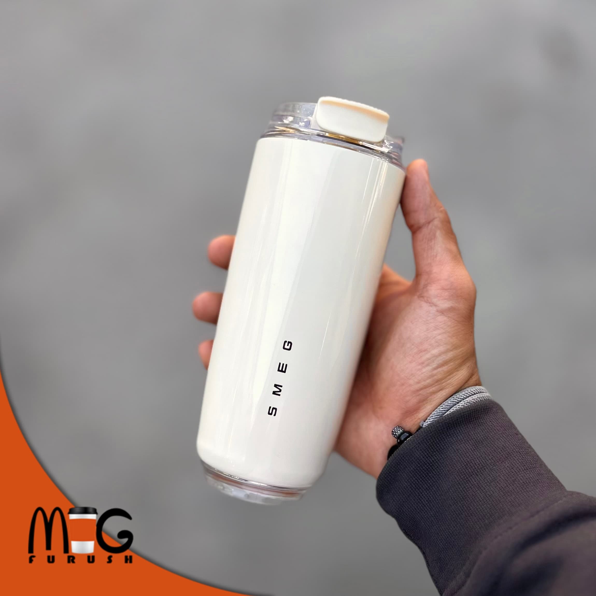 تراول ماگ wall mug برند smeg اسمگ ۴۴۰میل (درجه ۱) — تصویر ۹