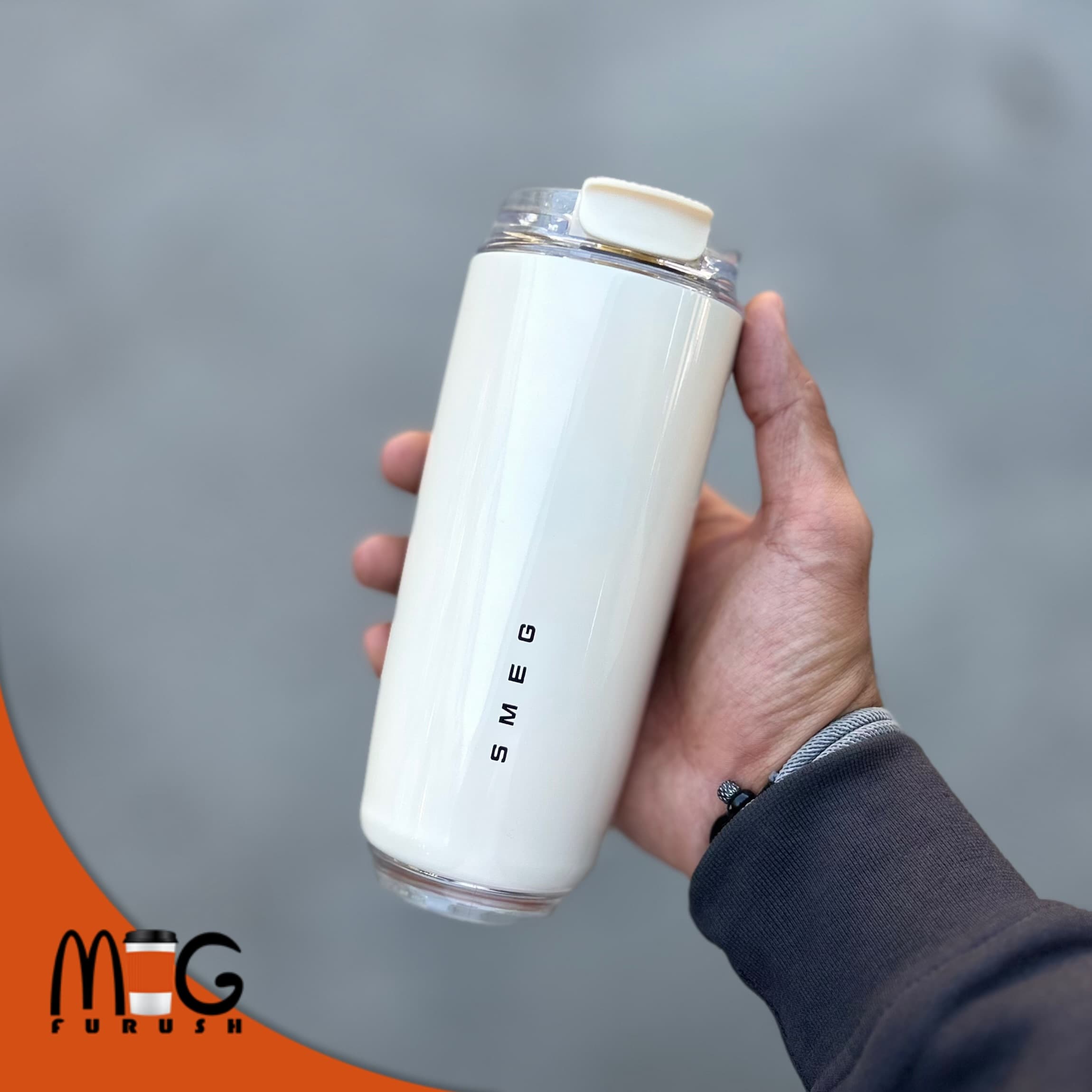 تراول ماگ wall mug برند smeg اسمگ ۴۴۰میل (درجه ۱) — تصویر ۳