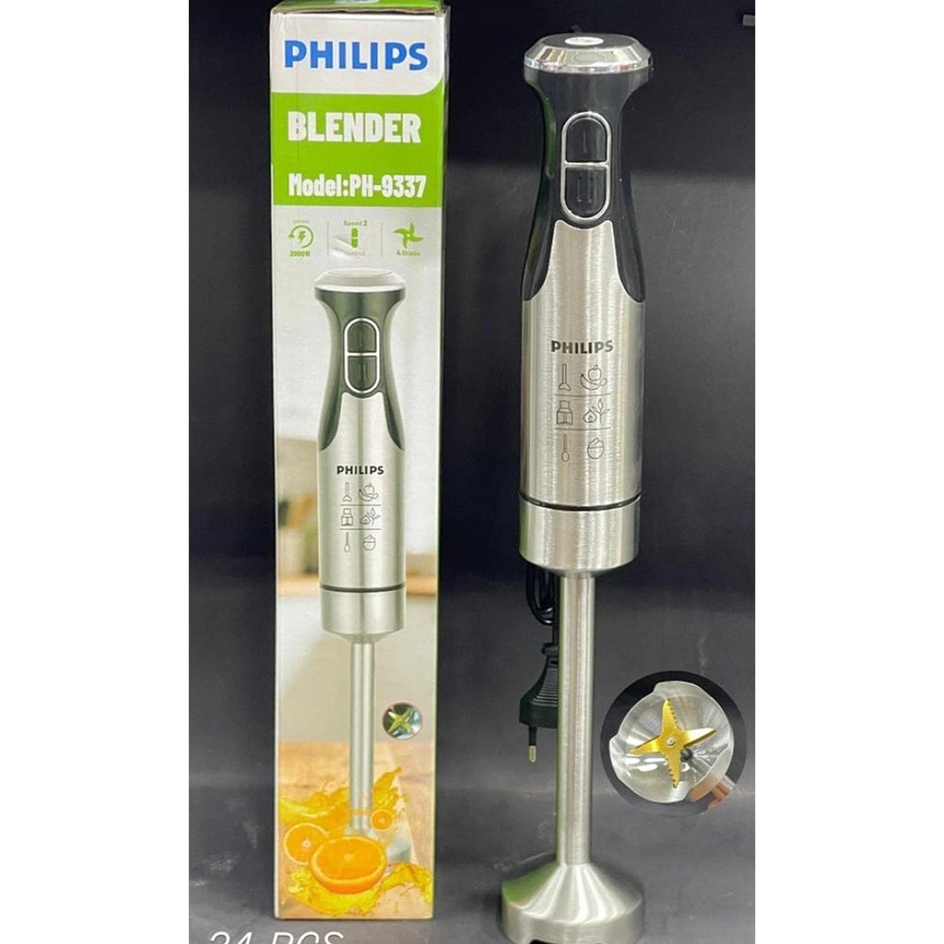 گوشتکوب برقی فیلیپس تیغه طلایی ۲۰۰۰ وات مدل PH-9337 — تصویر ۲