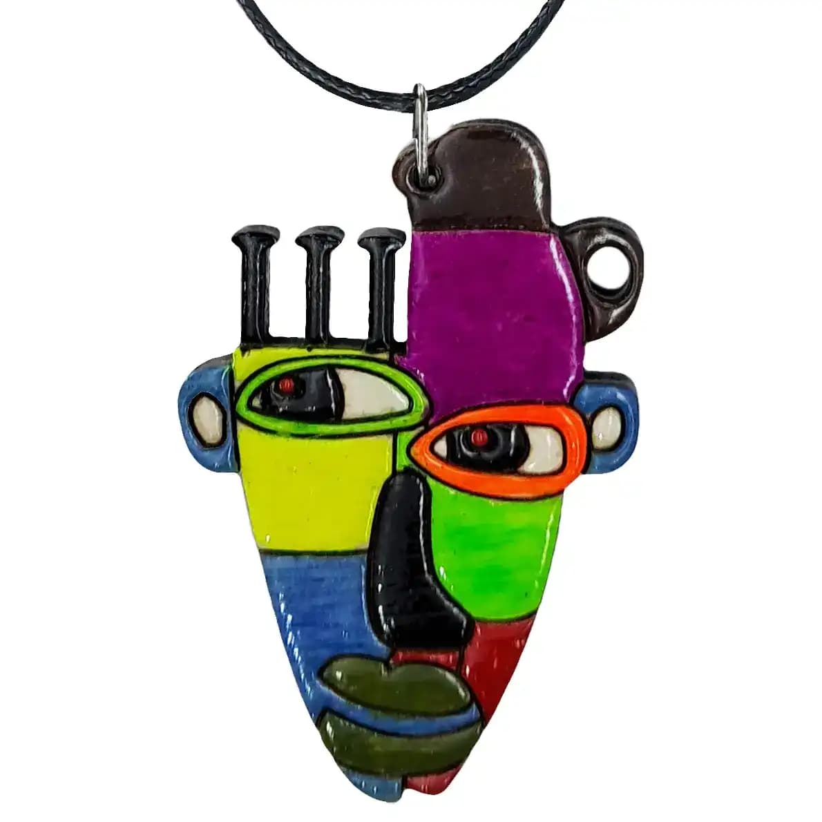 گردنبند طرح چهره مدل هنری