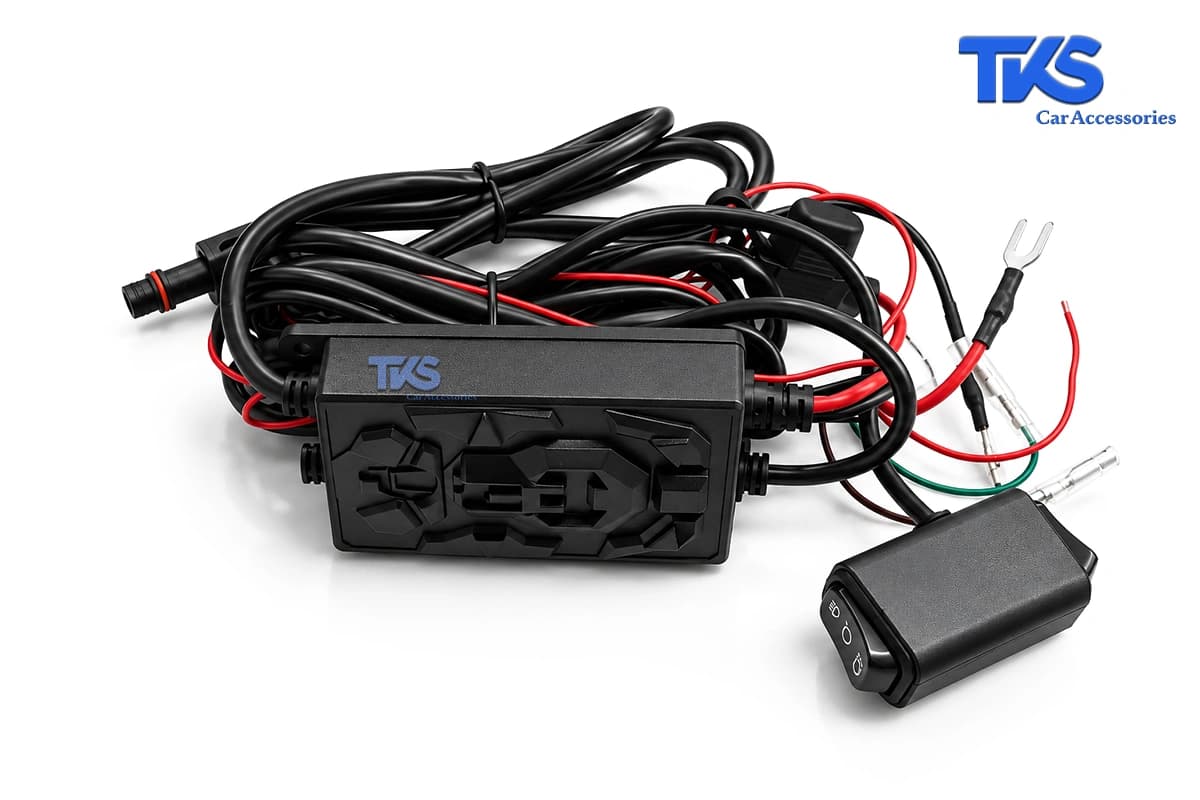 پروژکتور آفرودی کد 195، 8 لنز LED دو رنگ با دیلایت سفید، فلاشر نارنجی و نور کمبو — تصویر ۷