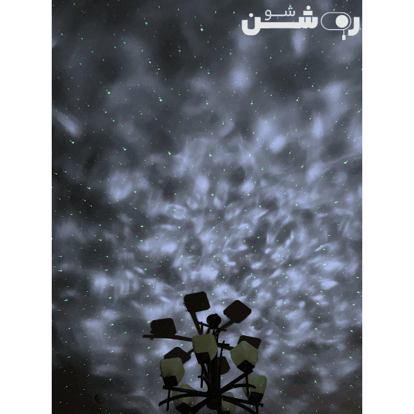 چراغ خواب کهکشانی بلوتوثی موزیکال لیزردار دارای دو اسپیکر اورجینال — تصویر ۱۲
