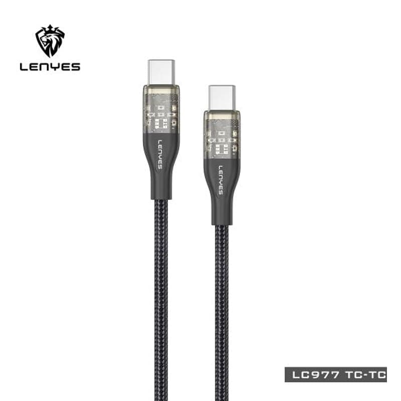 کابل شارژ تایپ سی به تایپ سی لنیس Lenyes-LC977 TC-TC — تصویر ۶