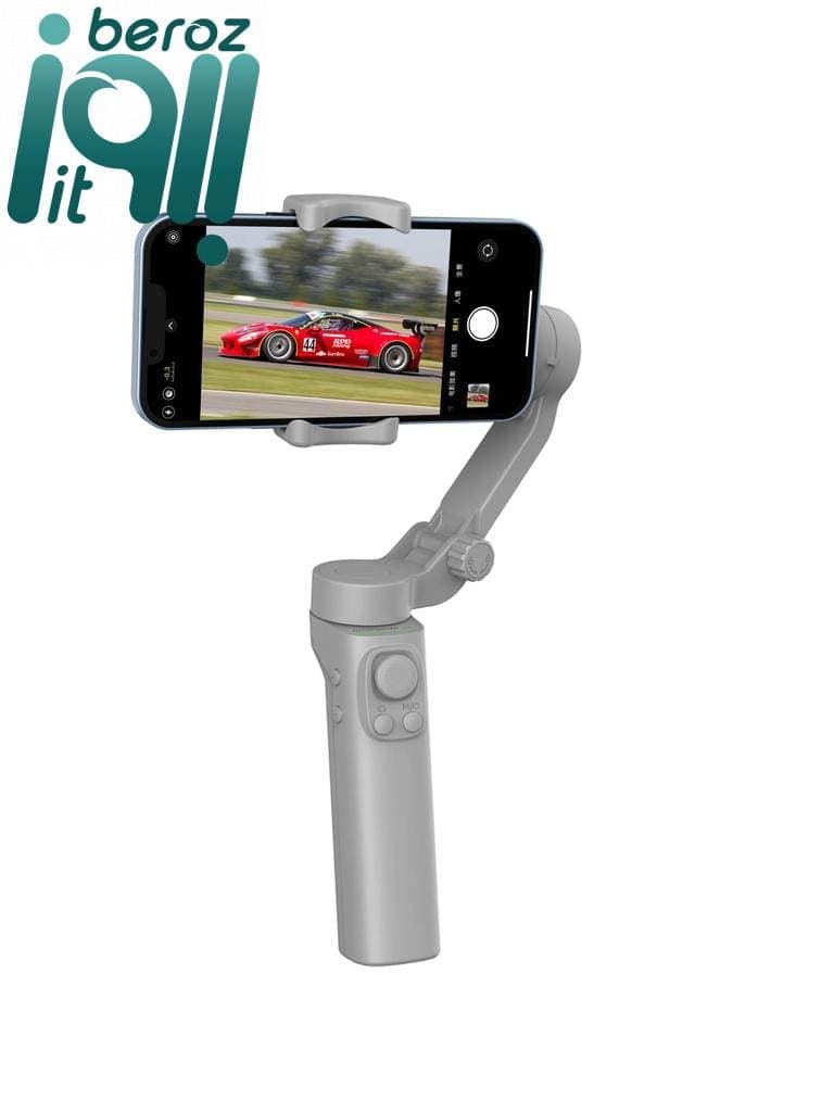 گیمبال و استبلایزر موبایل پرودو PORODO 3-AXIS GIMBAL STABILIZER P5 PD-3AXGMP5 با قابلیت تشخیص چهره — تصویر ۷