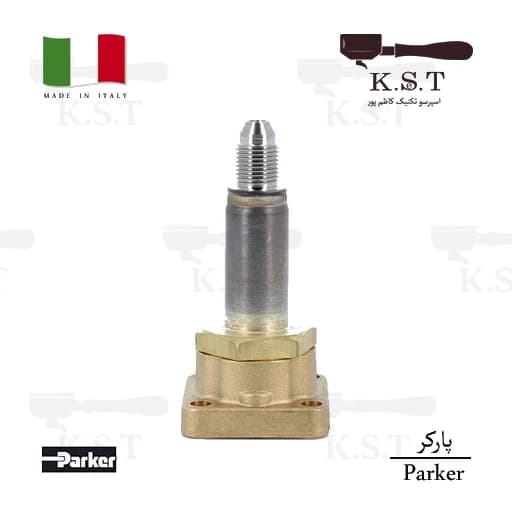 شیر برقی پارکر (Parker) سهراهه پایه مکعب | واشر یاقوت 20 بار (بدون بوبین) | کد KST_ve128401 — تصویر ۲