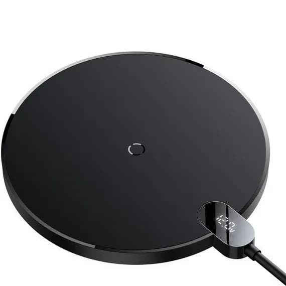 شارژر وایرلس بیسوس Baseus Digital LED Display Gen 2 Wireless Charger CCED000001 توان ۱۵ وات — تصویر ۷
