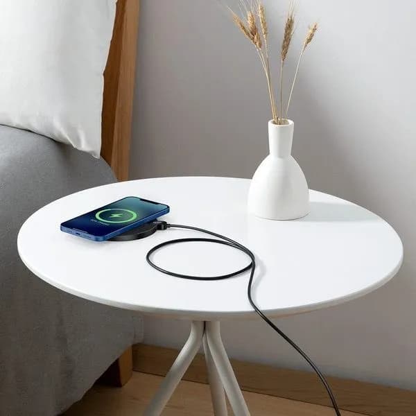 شارژر وایرلس بیسوس Baseus Digital LED Display Gen 2 Wireless Charger CCED000001 توان ۱۵ وات — تصویر ۴