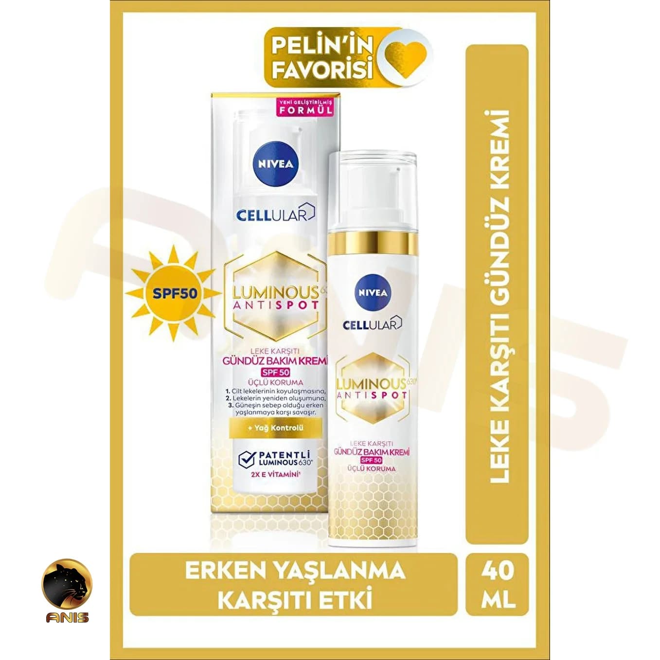 سرم ضد لک Luminous Anti Spot نیوا حاوی 2 مدل هیالورونیک اسید 30 میل — تصویر ۵