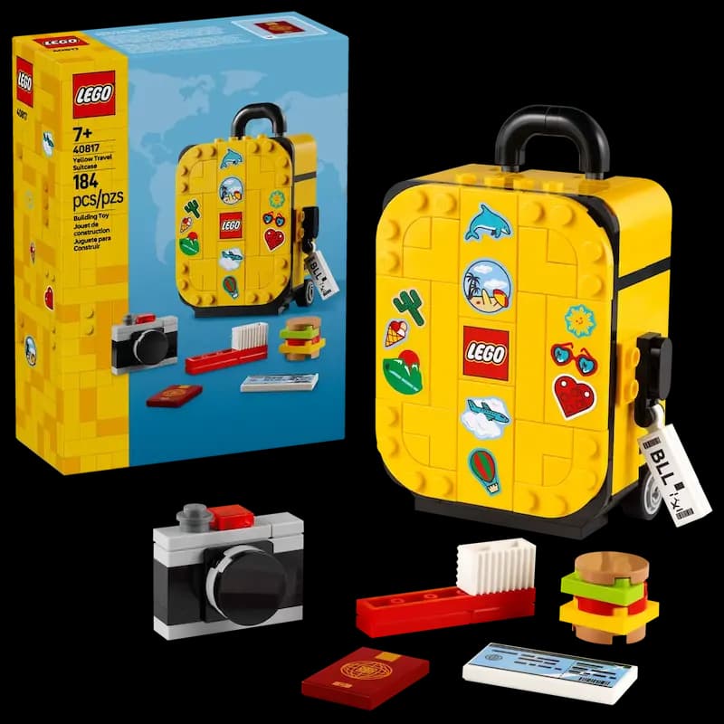 لگو ۴۰۸۱۷ چمدان سفر لگو Yellow Travel Suitcase — تصویر ۶