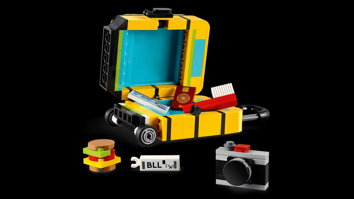 لگو ۴۰۸۱۷ چمدان سفر لگو Yellow Travel Suitcase — تصویر ۱۰