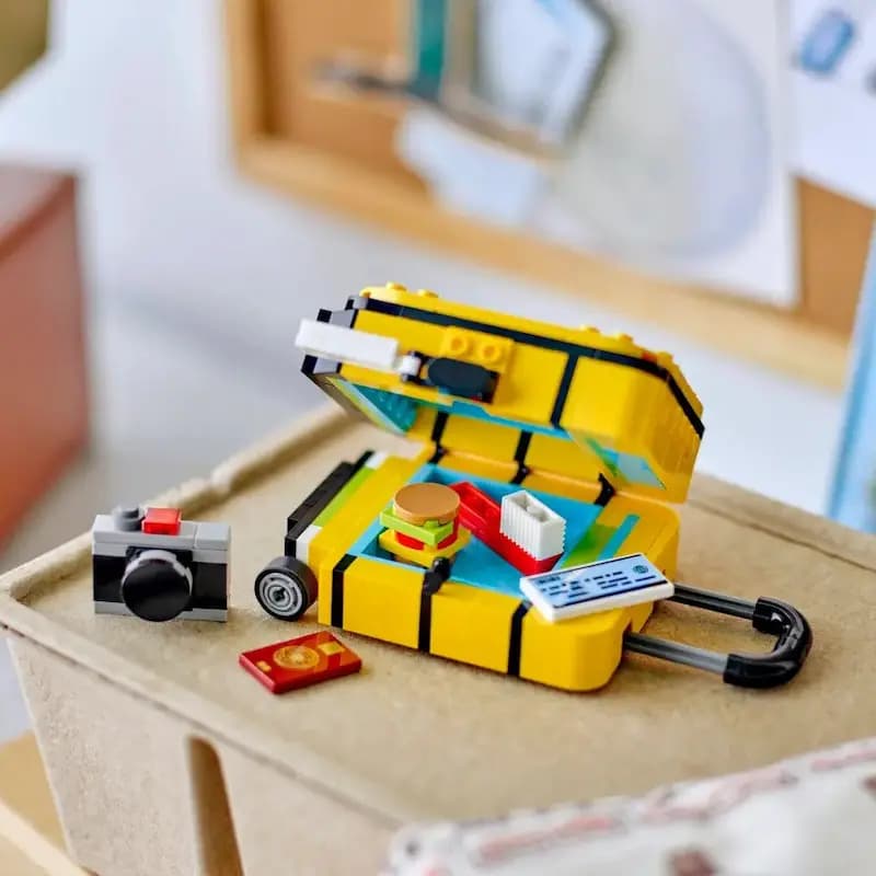 لگو ۴۰۸۱۷ چمدان سفر لگو Yellow Travel Suitcase — تصویر ۸
