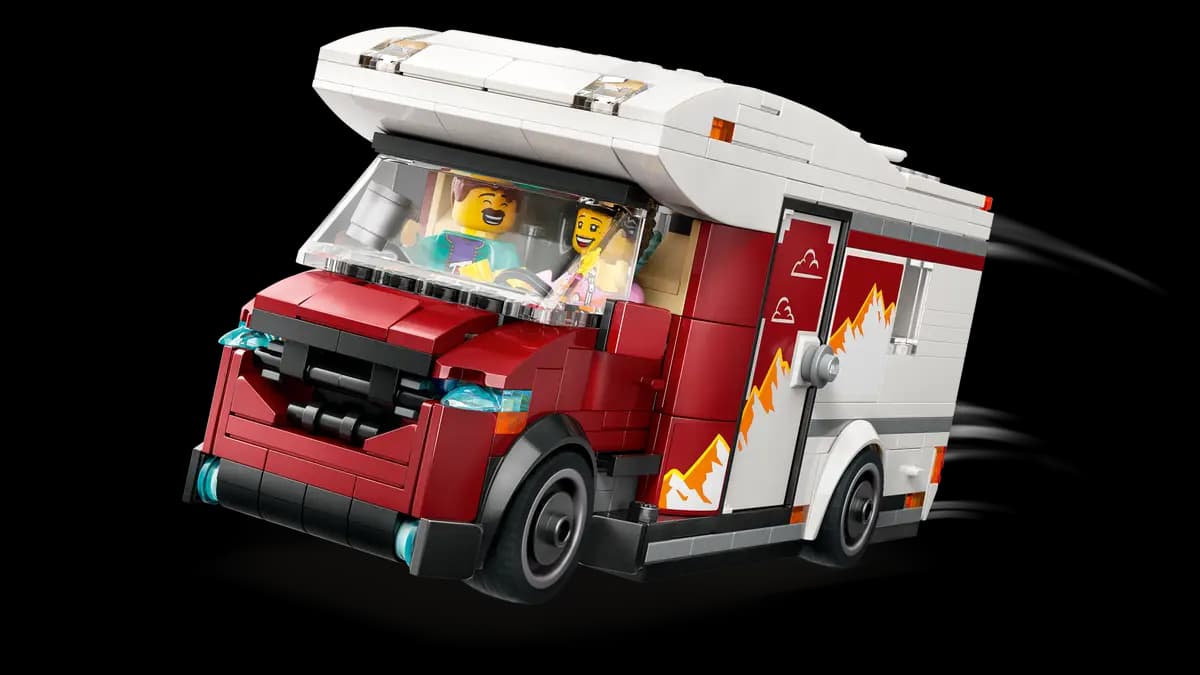 لگو سیتی مدل Holiday Adventure Camper Van کد 60454 — تصویر ۸