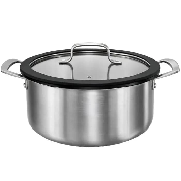 قابلمه سایز 24 استیل لیزری درب سیلیکون مدل PS3122 ام جی اس