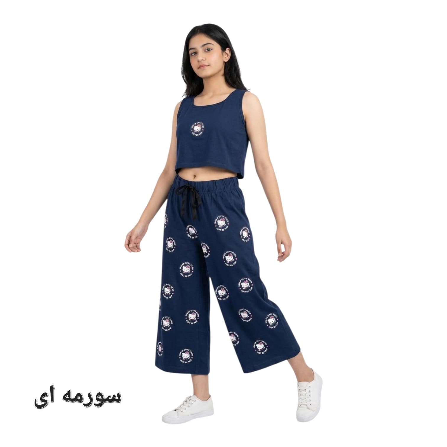 تاپ شلوارک دامنی دخترانه کیتی — تصویر ۱۰
