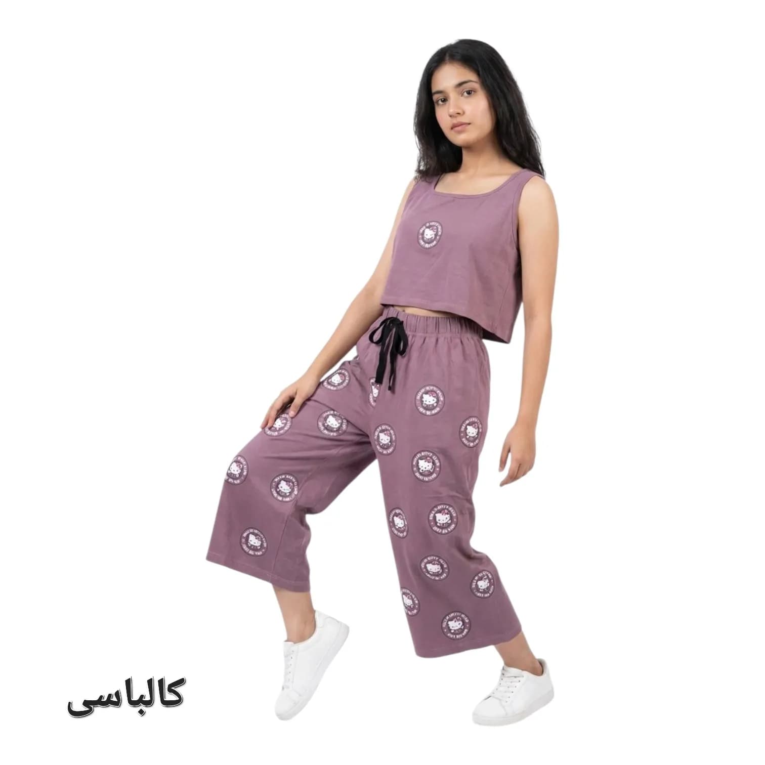 تاپ شلوارک دامنی دخترانه کیتی — تصویر ۸