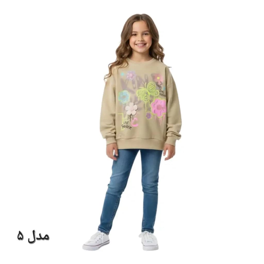 بلوز دخترانه بچه گانه پنبه سوپر — تصویر ۵