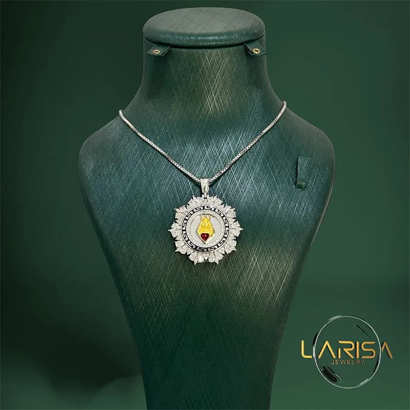 نیم ست نقره ورساچه زنانه لاریسا NS08 — تصویر ۶