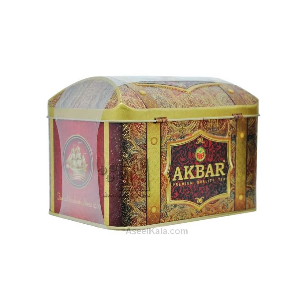 چای اکبر صندوقی توت فرنگی قوطی 250 گرمی – AKBAR — تصویر ۲